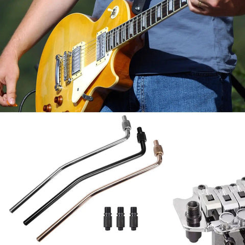 Killer Heavy Duty Electric Guitar Tremolo Arm Coupling Kit With Push In Locking Socket System Upgrade That Locks Your Whammy Bar Rock Solid Preventing Wobbles So You Can Focus On Riffs And Play Smooth All Night Long, metal alloy tremolo arm set