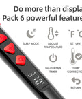 Close-up of 60W Digital Soldering Iron Kit With LED Display showing control buttons and features for electronics repair and hobby projects.