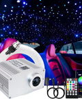 Twinkle Fiber Optic Star Ceiling Light Kit 415 Pieces, 9.8ft Run, RGBW Light Engine in car with Bluetooth App Remote Control
