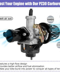 Beefed Up 30mm Carburetor Kit With Exhaust Muffler And Intake Manifold Stage 2 Upgrade For Predator 420 And GX Series Engines