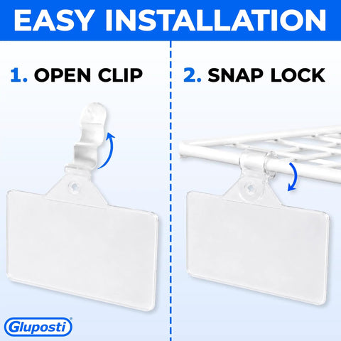 Keep Your Pantry Looking Crisp With These Ridiculously Sweet Clear Wire Shelf Label Holders For Home Organization And Retail Displays Featuring Reusable Clip On Pockets For Adhesive Tags Measuring 3 By 1.25 Inches Tall