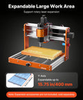 Level Up Your Shop With This Rock Solid 500W Spindle Cnc Router Machine Featuring Precision 3 Axis Wood Engraving And Effortless Acrylic Cutting For Real Deal Makers, showing expandable large work area.