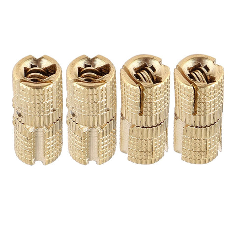 Hidden Barrel Hinge For Jewelry Box And Cabinet Brass Concealed Hinges With 180 Degree Opening Copper Finish 0.8 By 1.8 Cm Pack Of 4