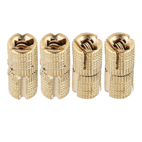 4 Pieces Brass Drum Hinges With 180 Degree Concealed Flush Mount For Cabinets, Jewelry Boxes, And Wood Crafts, Smooth Action