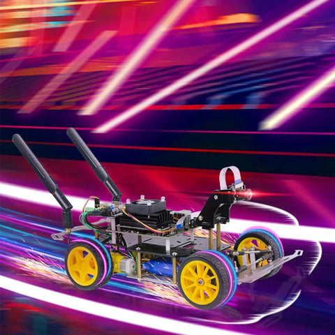 AI Powered RC Robot Car With Deep Learning And Ackermann Steering For Real Time Autonomous Driving Self Driving Platform For STEM Education A Cool Project For Teens And Engineers To Build Learn And Create, four-wheel kit