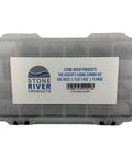 Hoser’s Combo Kit For Hydraulic Boss Flat Face Flange O Ring Assortment case with label, transparent plastic box