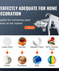 Dang Lightweight 2 Liter Spray Paint Pressure Pot with Pneumatic Air Hose shown with 1.8mm nozzle for various paint applications.