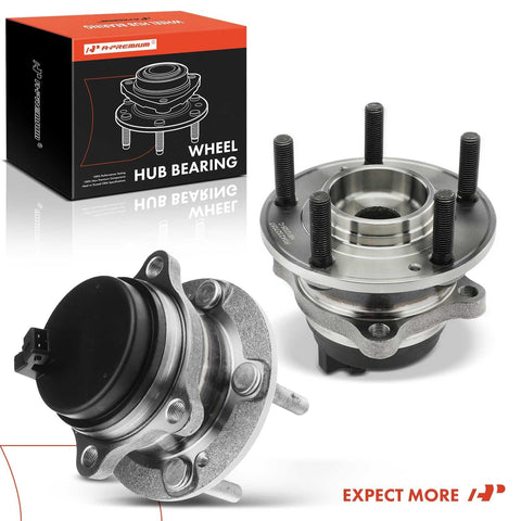 Two Pack Beefed Up Rear Wheel Bearing And Hub Assembly With ABS For Kia Sorento 2011 2015 And Hyundai Santa Fe 2007 2020 Including Santa Fe XL Sport Veracruz FWD 5 Lug Compatible