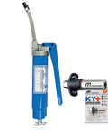 Heavy Duty High Pressure Lever Grease Gun With 12,000 PSI Output And One Hand Operation Includes KYPLUS Locking Coupler