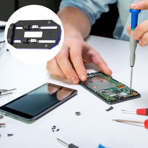 Beefy Pro Grade PCB Board Holder And Clamp For Soldering Dual Rail Push Clamp System Delivers Even Pressure Prevents Board Warping
