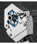 Close-up of Elukht Heavy Duty Hydraulic Crimping Tool for Electric Car A/C Line Hose Clamps showing the mechanism details.
