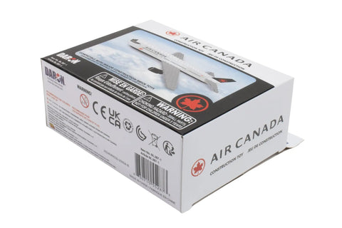 Air Canada Licensed Construction Toy Set With 66 Pieces For Kids, box packaging showing airplane image and logos