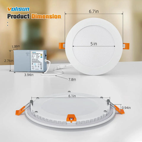 24 Pack 6 Inch Recessed Led Downlights With 5 Cct Switch, 1080 Lumen Ultra Thin Ceiling Fixtures, Straight Up Bright And Energy Efficient, Dead Simple Install For Home Projects