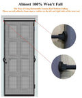 Hanging Screen Door For 36x80 Openings With 38x81 Curtain Size, Upgraded Fiberglass Mesh, Tension Rod, installed without falling