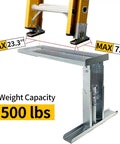 Stair Leveler Ladder Stabilizer with No Fuss Quick Adjust Adjustable 9.7 to 17.6 Inch Range Supports Up to 500 Lbs Slip Resistant Feet