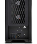 Heavy Duty 144TB Thunderbolt 3 Storage Array With 2040MBPS Transfer Speeds rear view, showcasing connectivity ports and cooling vents.