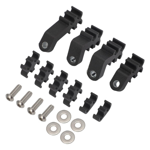 Spark Plug Wire Loom Set For SBC Small Block Chevy Pre 1986 Perimeter Bolt Valve Covers components with clamps and screws