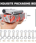 10 Piece Metric Torque Wrench Adapter Set 10mm To 19mm in Chrome Vanadium Steel with Color Box Packaging shown in hand