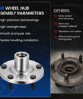 Direct Swap Front Wheel Hub Assembly For Toyota Camry Highlander 2004 2017 Rides Nasty Smooth And Handles Pavement Like A Champ With Heavy Duty Sealed Bearing Kit with high-precision bearings