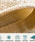 Close-up view of 8x10 Sand Shade Sail Canopy For Patio And Backyard, 185GSM HDPE Fabric, Blocks Up To 95 Percent UV.