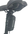 Compact Bicycle Tool Kit mounted on bike saddle using Superband, ultra lightweight case for on-the-go repairs