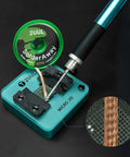 Desoldering Wick Solder Braid 2.0mm Wide 1.5m Length 10 Rolls Box For Mobile Phone Repair And PCB Maintenance with tool in use