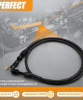 Beefed Up 36 Inch Stainless Braided Throttle Cable For LS1 Engines Chevy 1997 2007 Fits 4.8L 5.3L 5.7L 6.0L LS Swaps Black