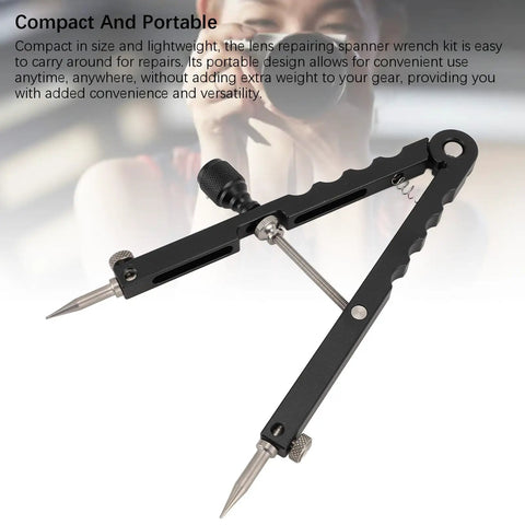 Handy Lens Opener Tool Kit With 3 Interchangeable Tips For 37mm To 86mm Openings A Dope DSLR Lens Repair Spanner Wrench