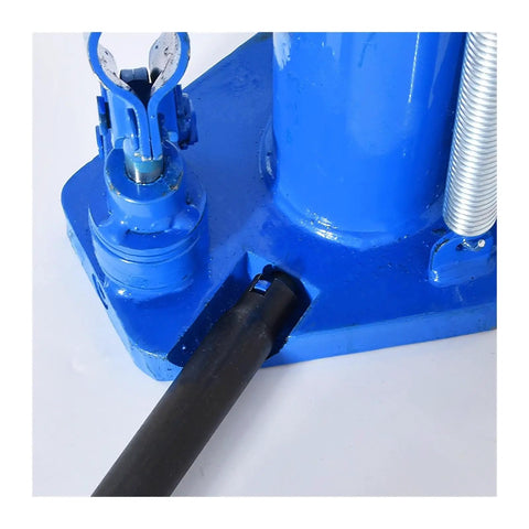 Close-up of the Heavy Duty 5 Ton Hydraulic Claw Jack Smooth As Butter Precision auto workhorse quick release hook.