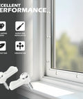 Twenty Four White Nylon Window Screen Clips With Matching Screws Storm Window Retainer Hardware for secure window fitting.