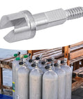 Stainless Steel Diving Valve Shaft Replacement Spindle For Scuba Tanks Heavy Duty Stem with scuba cylinders background