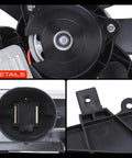 Close-up view of Heavy Duty Engine Radiator Cooling Fan Assembly With Electronic Controller for Volvo, showing details of the electrical connector.