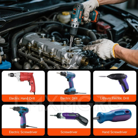 10 Piece 5 Point Security Torx Bit Set With Tamper Proof Star Driver Head Magnetic S2 Alloy Steel Quarter Inch Hex Shank TT8 To TT45 Sizes in vehicle repair.