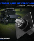 Beefed Up Blade Drive Spindle Replacement For Swisher Zero Turn Lawn Mowers With 60 Inch Cut And 27HP Motor Replaces 10540 Fits T11044 Models