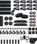 Must Have Cable Management Kit With Sleeves And Clips Includes Four Sleeves Thirty Seven Clips Seven Soft Holders Ten Adhesive Mounts