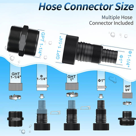 1HP Submersible Sump Pump With Float Switch Auto And Manual Modes 3500 GPH Stainless Steel Construction Handles Solids Do It All For Basements Gardens And Ponds