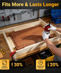 Slick Adjustable Juice Groove Router Jig For Cutting Boards Up To 30 X 23 Inches being used to carve grooves into a wooden board.