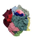 Recycled Color Knit Cleaning Rags Bulk Pack For DIYers And Home Pros, colorful T-shirt rags, 25 lb pile for multipurpose use.