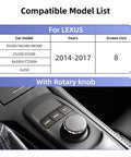 Wireless CarPlay Android Auto Adapter For Lexus ES NX IS RX CT 2014 2017 with rotary knob control close-up
