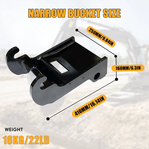 X Change Quick Attach Coupler Bracket For Bobcat E Series Excavators Black Coated Steel Bolt On Mounting Accessory dimensions