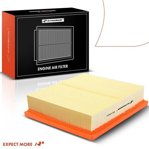 Beefed Up Engine Air Filter For Toyota Dodge Jeep And Lexus Cars With Fitment To Camry Highlander Avalon Sienna Durango Grand Cherokee ES350 NX300 RX350 Replace 17801-0P050 Easy Install And Long Lasting Performance, shown with packaging