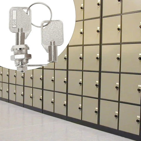 Cam Lock Set For Cabinets Mailboxes And RV Doors Keyed Alike Zinc Alloy Cylinder With Keys next to storage lockers