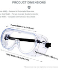 10 Pack Anti Fog Safety Goggles For Lab And Construction Over Glasses Protective Eye Gear dimensions with adjustable strap