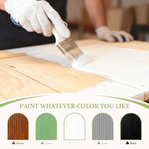 36X84 Inch Sliding Barn Door With Six Point Six Foot Hardware Kit Included Pre Drilled And Easy To Assemble Unfinished Solid Core Natural Pine Interior Door For DIY Projects Rustic Farmhouse Style For Your Home Reno being painted white with color options shown below.