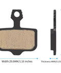 Four Pairs Disc Brake Pads Set For Avid Elixir E1 E3 E5 E7 E9 And XO XX DB1 DB3 DB5 MTB Hydraulic Brakes Semi Metallic pad dimensions