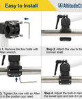 Installation process for Upgraded Weed Eater Handle Extension For Ergonomic Back Saver And Tall People Universal String Trimmer Handle Grip For Easy Yard Trimming And Edging Patented Design