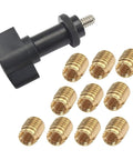 Brass Self Tapping Inserts Repair Kit With T Handle Installation Tool For Batwing Fairings 1996 To 2017 Ride Ready On The Go Fix For Touring Bikes On The Road Ready, brass inserts and tool