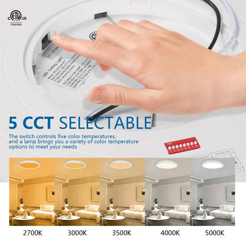 Hand adjusting Dope 2x2 Foot LED Flat Panel Light 30W 5000K Dimmable 1 To 10V Drop Ceiling Fixture with 5 CCT options