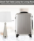 Set Of 2 Modern Table Lamps For Living Room And Bedroom With USB C And USB A Charging Ports Dimmable Touch Bedside Lamps
