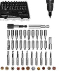 33 Piece Screw Extractor And Bolt Remover Kit With HSS Drill Bits Magnetic Extension Bit Holder Easy Out Removers Stripped Screw Solver And Storage Case display